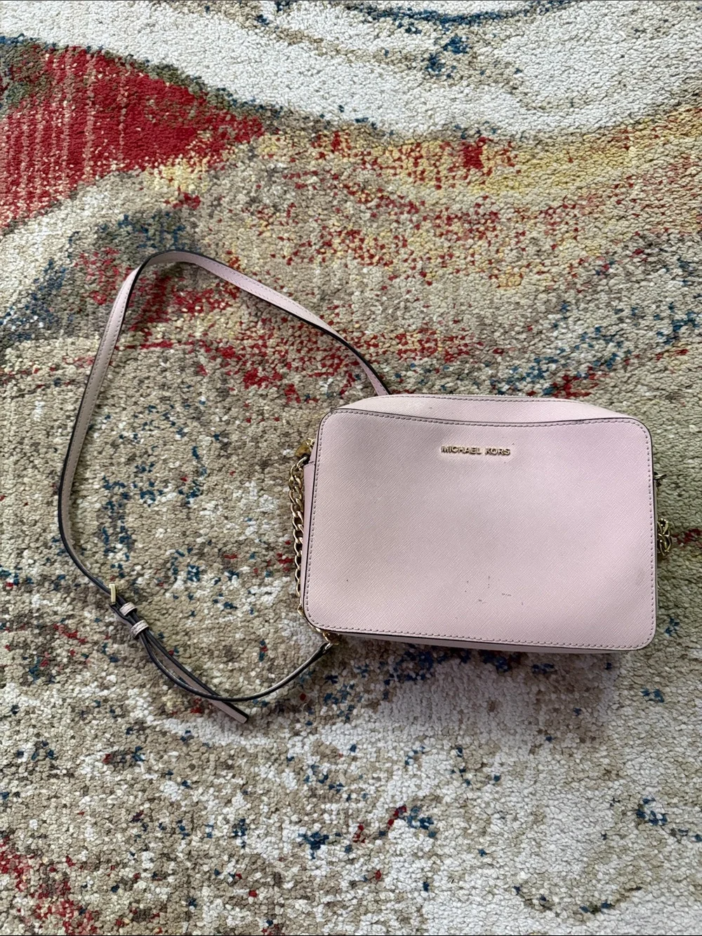 Michael Kors Jet Set Large Saffiano Leather Crossbody Bag